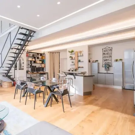 Lägenhet Loft Design & Familial Parc Des Buttes Chaumont