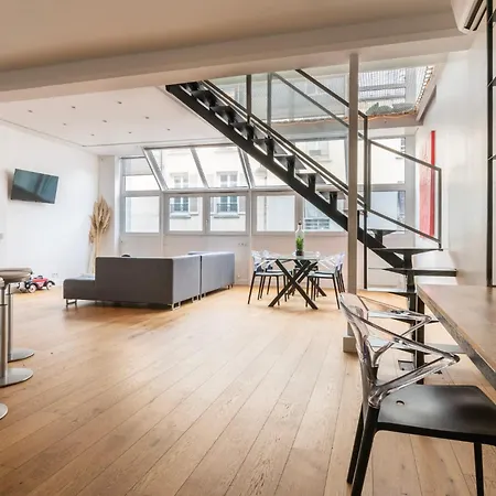 Loft Design & Familial Parc Des Buttes Chaumont Lägenhet